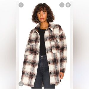 Sanctuary Town Jacket in Folsom Plaid size XXS
